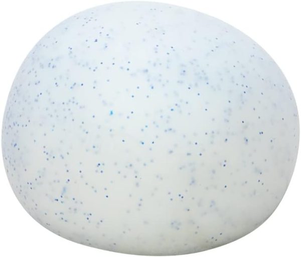 Schylling NeeDoh Snow Ball Crunch - White (Pack of 1) | Sensory Squeeze Toy - Satisfying Snow-Like Crunch - 2.5 Dia