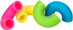Schylling NeeDoh Mac 'N' Squeeze - Sensory Squeeze Toy - Contains 4 Squishy Noodles - 3 Wide - Color May Vary (Pack of 1)