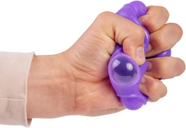 Schylling NeeDoh Happy Snappy Ball - Sensory Squeeze Toy - Air Filled Perfect Pop - 2.5 Wide - Color May Vary (Pack of 1)