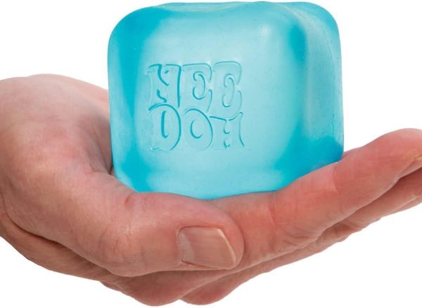 Schylling NeeDoh Nice Cube - Sensory Squeeze Toy with Super Solid Squish - 2.25 Cube - Color May Vary (Pack of 1) | Sensory Toy with Super Solid Squish