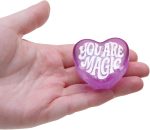 Schylling Needoh Teenie Sparkle Hearts - Sensory Squeeze Toy - Colors May Vary