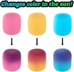 Schylling NeeDoh Mello Mallo - Sensory Toy with a Satisfying Dough Filling - Changes Color in the Sun - Color May Vary (1 Per Pack)