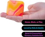 Schylling NeeDoh Nice Cube Swirl - Sensory Toy with a Super Solid Squish - Unique. Swirling Color Blend - Color May Vary (1 Per Pack)