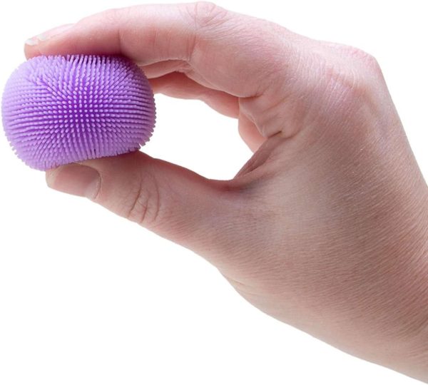 Schylling Teenie NeeDoh Fuzz Ball - 3 Teenie Squeeze Toys with a Velvet Texture and Soft Cloud Squish - 1 Balls - Color May Vary