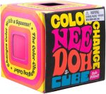 Schylling Needoh Color Change Cube - Sensory Squeeze Toy - Colors May Vary