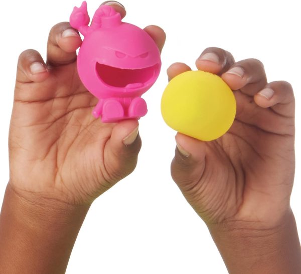 Schylling NeeDoh Dohjee - Sensory Squeeze Toy - Satisfying Dough Filling - 2 Tall - Color May Vary (Pack of 3)