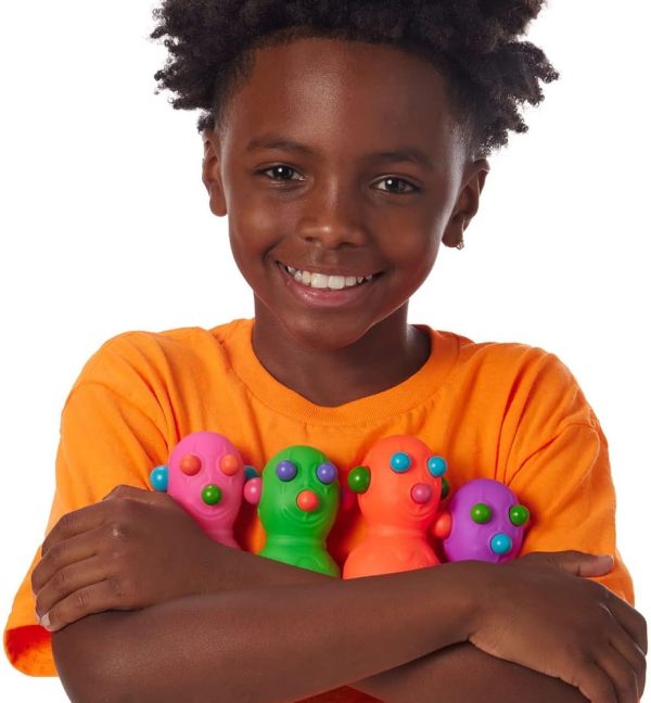 Schylling NeeDoh Panic Pete - Sensory Squeeze Toy - Popping Eyes. Ears & Nose - 4 Tall - Color May Vary (Pack of 1)