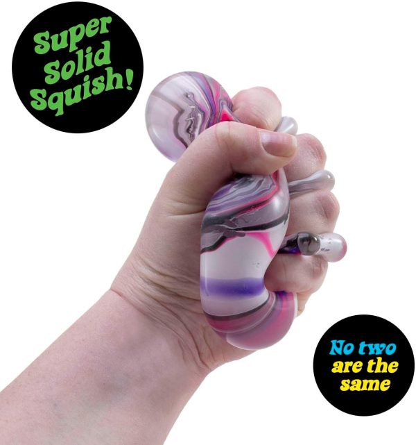 Schylling NeeDoh Nice Cube Swirl - Sensory Toy with a Super Solid Squish - Unique. Swirling Color Blend - Color May Vary (1 Per Pack)