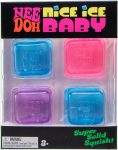 Schylling NeeDoh Nice Ice Baby 4 Pack - Sensory Squeeze Toy - 1.5 Cube - Colors May Vary
