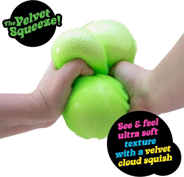 Schylling Super NeeDoh Fuzzball Stress Ball Fidget Toy - Huge 4.5 in Diameter - Jumbo Squishy Squeezy Fun - Colors Assorted (1 Per Pack)